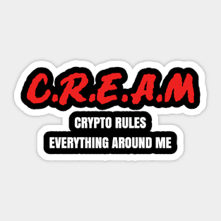 Crypto Cream Sticker